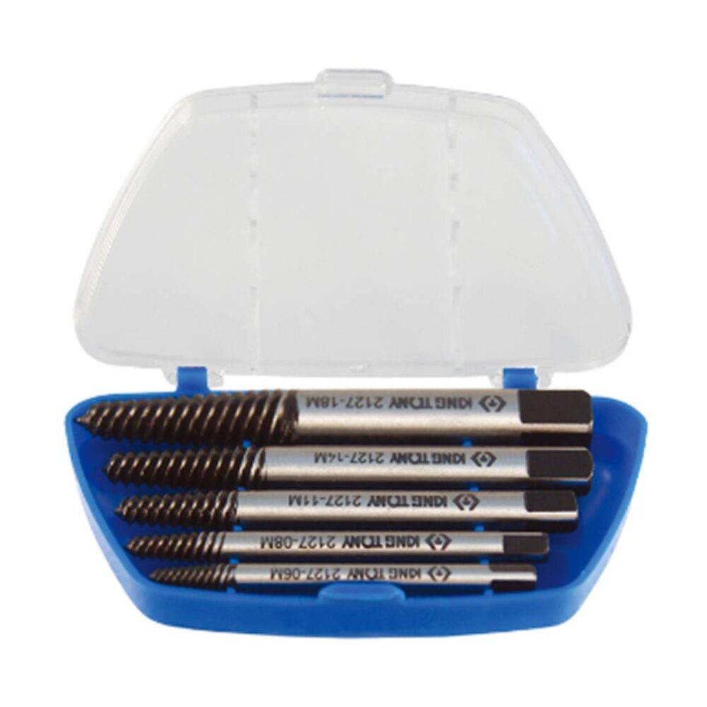 KING TONY 11205SQ Screw Extractor Set 5 Pcs