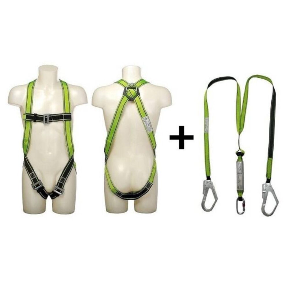 VAULTEX MFK Full Body Harness with Twin Webbing Lanyard and Shock Absorber